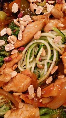 Asian Chicken Stir-Fry & Zucchini Noodles