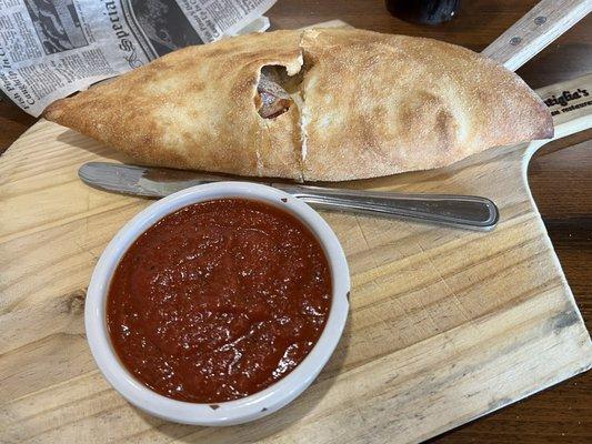 Calzone. Small size. Wow!