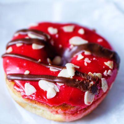 Cherry Chocolate Almond doughnut.