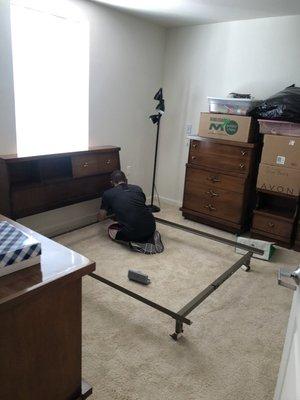 Putting the bed together. Thanks!!!