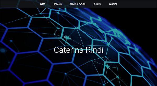 Caterina Rindi - website by Two Hats Consulting