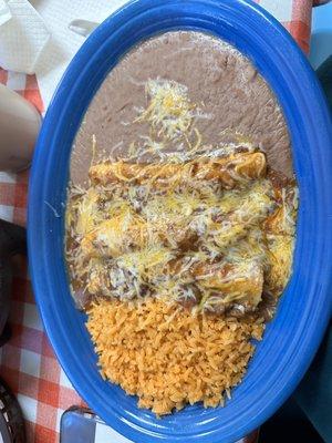 Beef enchiladas