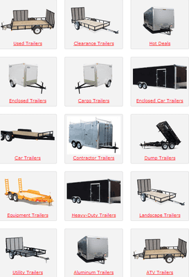 We have the ability to get you hooked up with 1,000's of different trailer options to fit your exact needs!