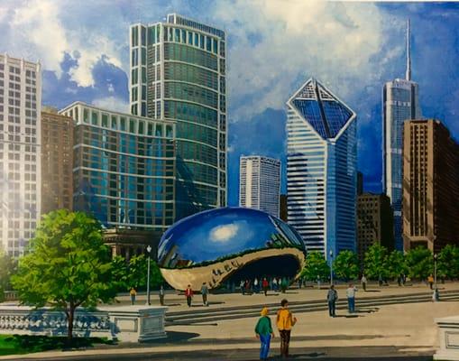 Millennium Park Giclee $150 Artist: Robert Koch