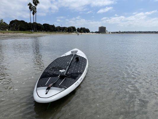 First sea trial of the new board.