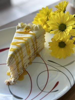 Sweet Mango crepe cake