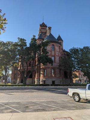 A view of the courthouse from the park