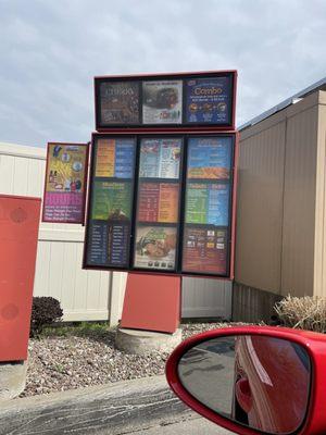 Drive through Menu