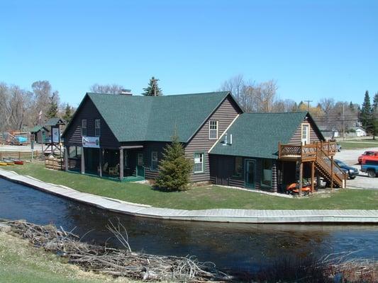 Our Shop on the banks of the AuSable River