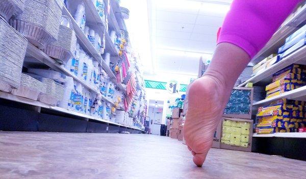 Visiting all the dollar trees is an amazing feet