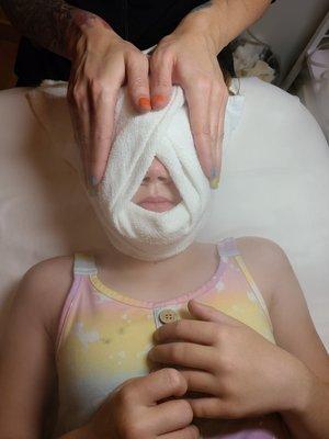 Petite facial- really enjoyed herself