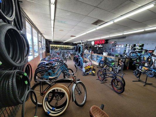 If what a difference when new owners take over. Tones of new bikes. Completely revamped shop.