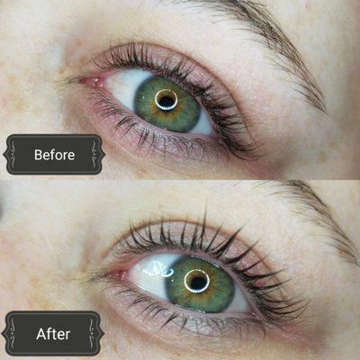 What is a lash lift?  It's a perm for your lashes!  The treatment takes about 45 minutes and will last 6-8 weeks.