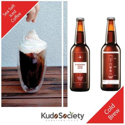 Sea Salt Iced Coffee and Cold Brew in our Bottle