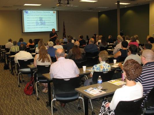 Rusty Mitchell of Luke AFB discusses the F-35 and requirements for real estate agents at WeMAR Member Meeting