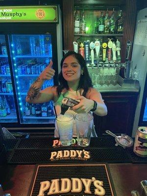 Our awesome Bartender Marissa!!