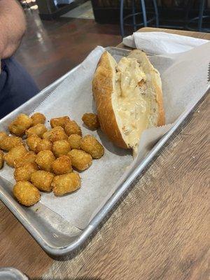 Chicken Philly & tots