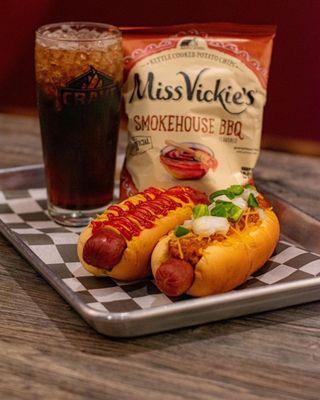 2 Hot Dog Combo for only $8.99! Everyday, all day!