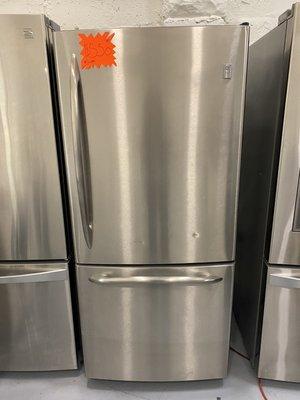 Kenmore Top and bottom stainless 30" fridge