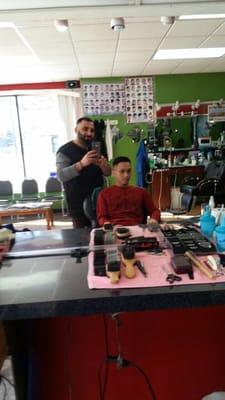 Best barber steve I love how he use the clippers clean and perfect try him and u canna be happy