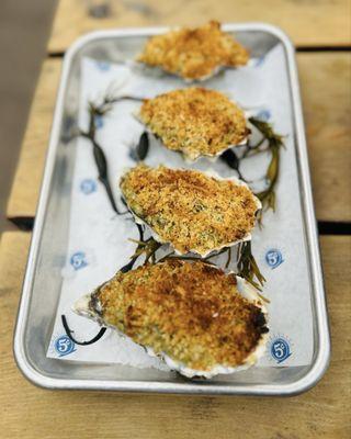 Rockefeller (Broiled) Oysters