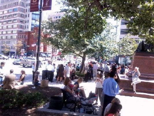 view facing south, toward farragut north