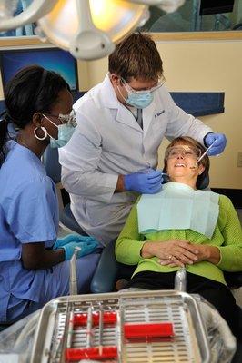 Working as a team, faculty dentists and students use state-of-the-art technology to provide comprehensive dental services.