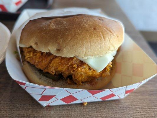 Spicy chicken sandwich