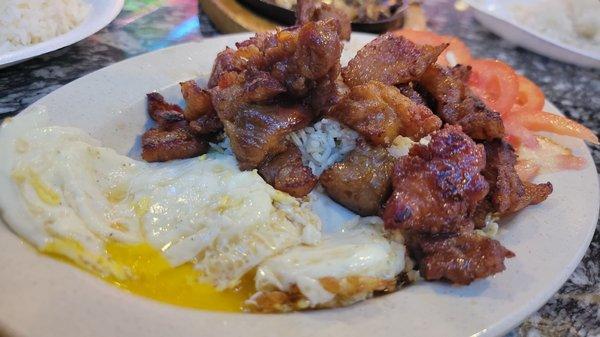 Pork tocino silog with egg and garlic fried rice... tasty breakfast dish anytime of the day!