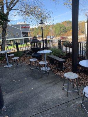 Outside seating