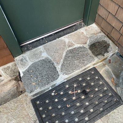 Built me a nice rock step into my garage. Nice Job