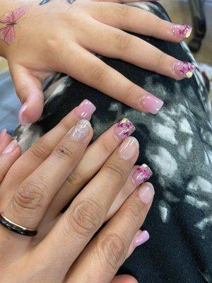 We showed them photos of how we wanted our nails done and they nailed it! We love our nails!