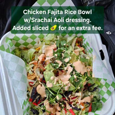 Chicken Fajita Rice Bowl