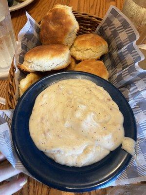 Biscuits and Gravy for the table