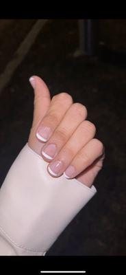 French Manicure.