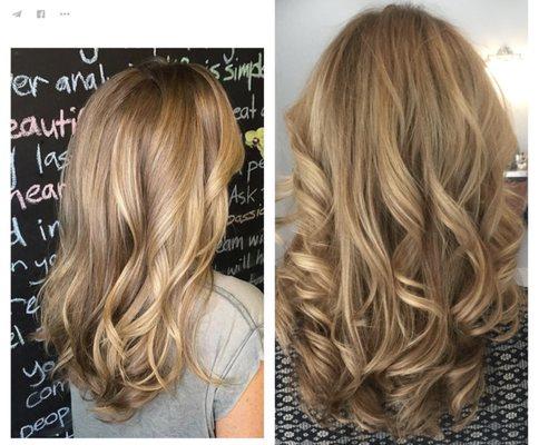 Pinterest pic on the left. My hair on the right.