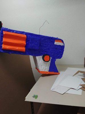 Nerf gun piñata