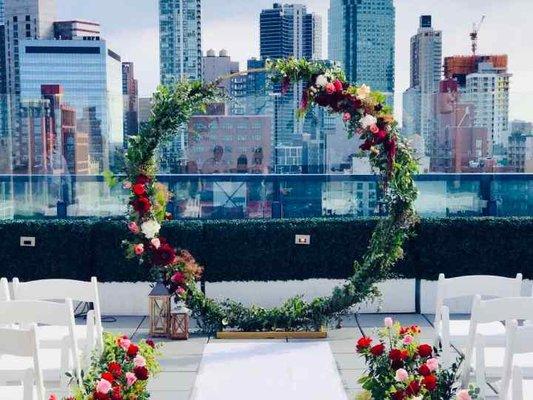 Rooftop ceremony