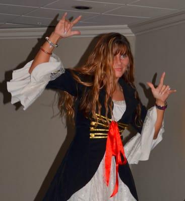 DJ Maria at a pirate theme party in Troy NY