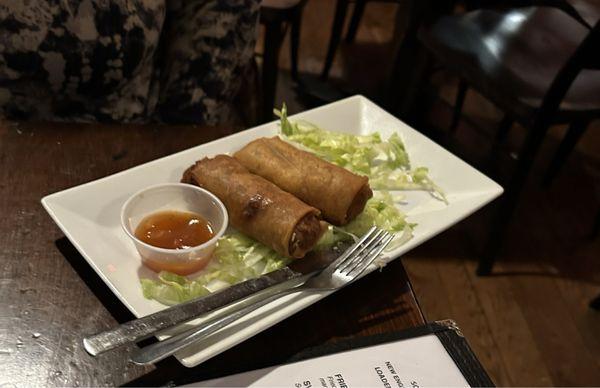 The spring rolls were great