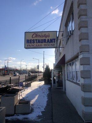 Entrance to restaurant