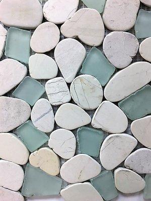 Pebbles & Glass Mosaic