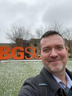 BGSU letters sign