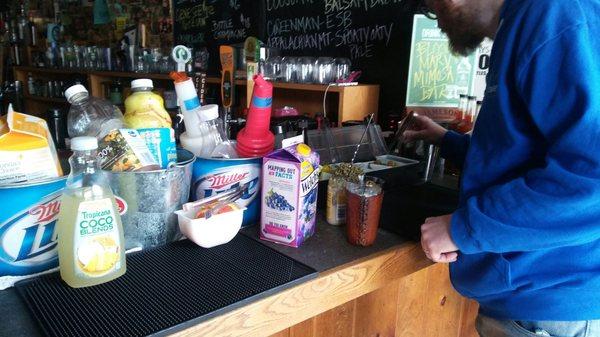 Bloody Mary and Mimosa bar