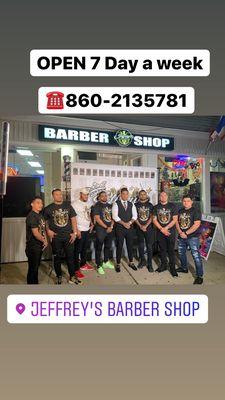 Team Jeffrey's barbershop