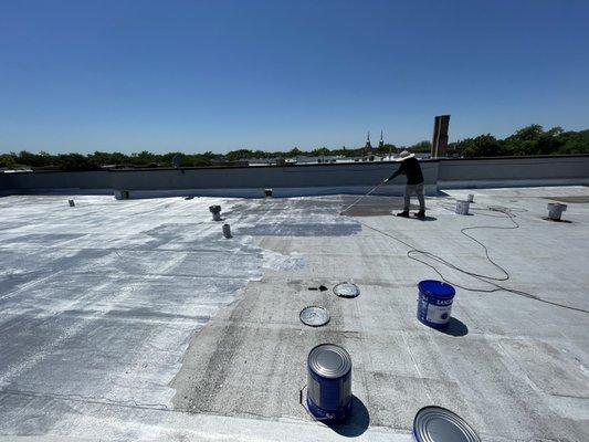 Aluminum roof coating