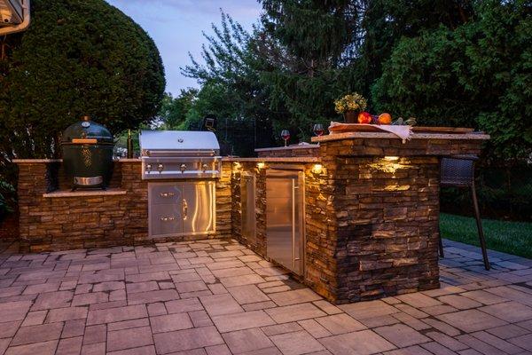 Stunning Outdoor Kitchen with Smoker.