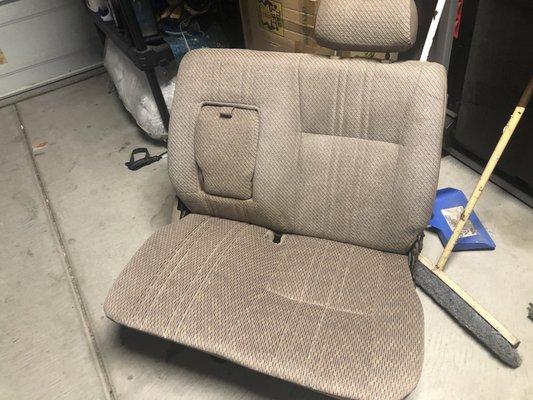 New bottom seat reupholstered;)