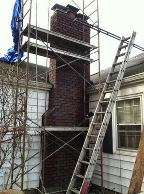 Chimney repair completed