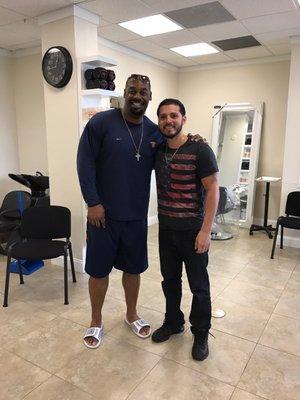 Donavan Mcnabb (Philadelphia Eagles quarterback) stopped in!